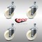 Service Caster 4 Inch SS Nylon Wheel Swivel 10mm Threaded Stem Caster Set SCC-SSTS20S414-NYS-M1015-4 - alternate 4